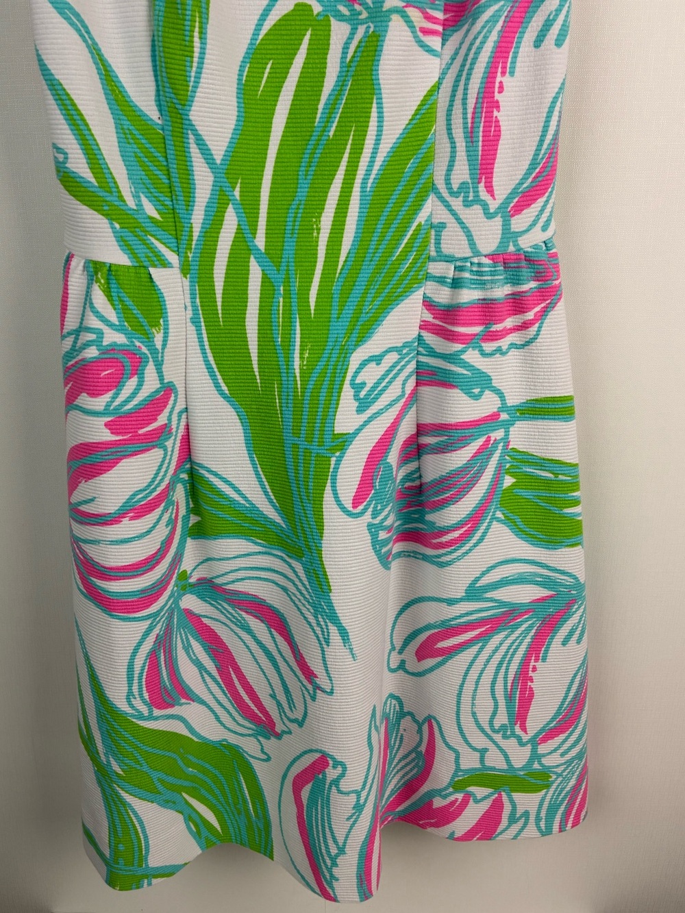Lilly Pulitzer Bella Resort White Ring The Bellboy Dress Pink Green Casual XS - Picture 5 of 8